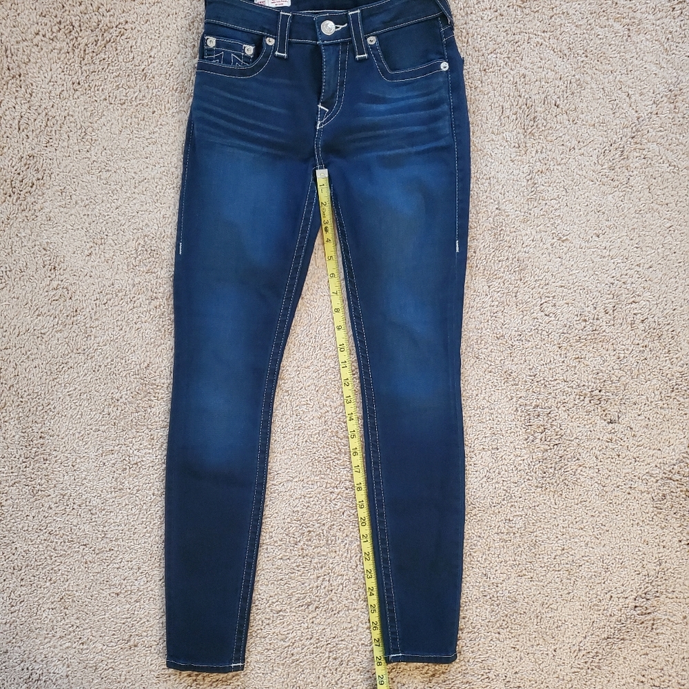 Women's True Religion Blue Jeans Size 26 - Picture 4 of 5